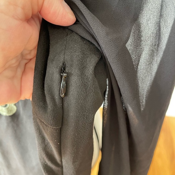 Desigual black dress with sheer sleeves and embroidery work size 10 formal NWT - Picture 13 of 16